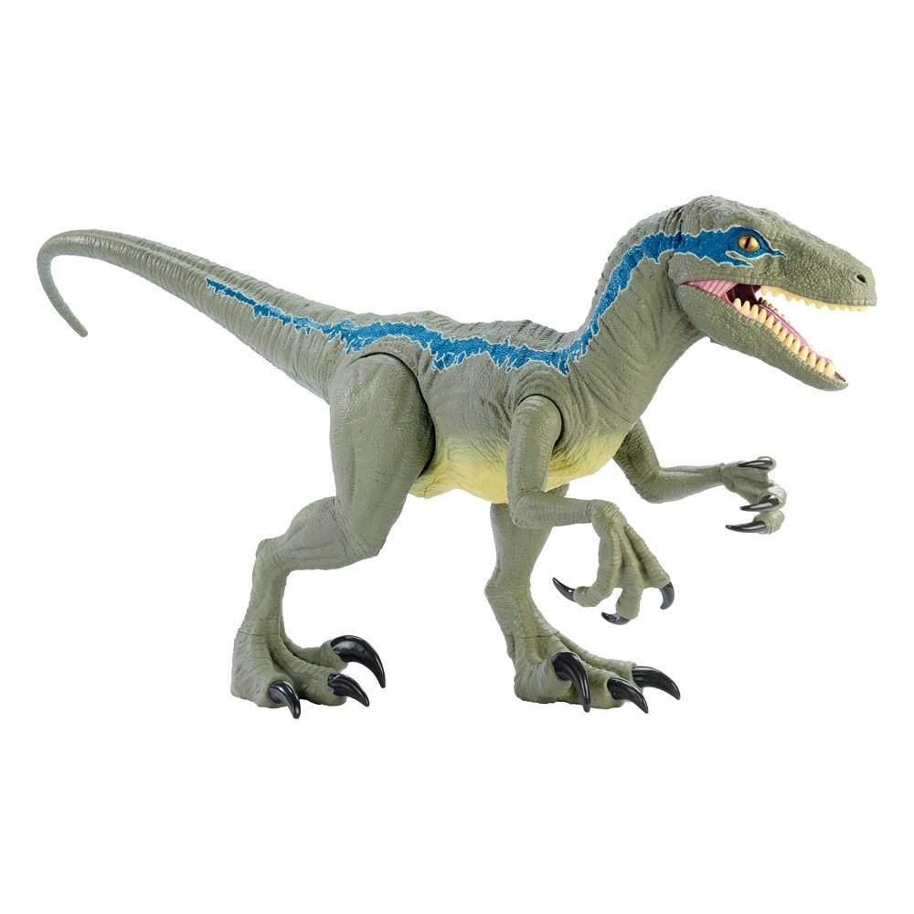 Jurassic World - Action Figure - Super Colossal Velociraptor Blue - The  Vault