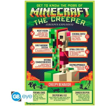 MINECRAFT - Monstres de Minecraft - Puzzle 100P XXL